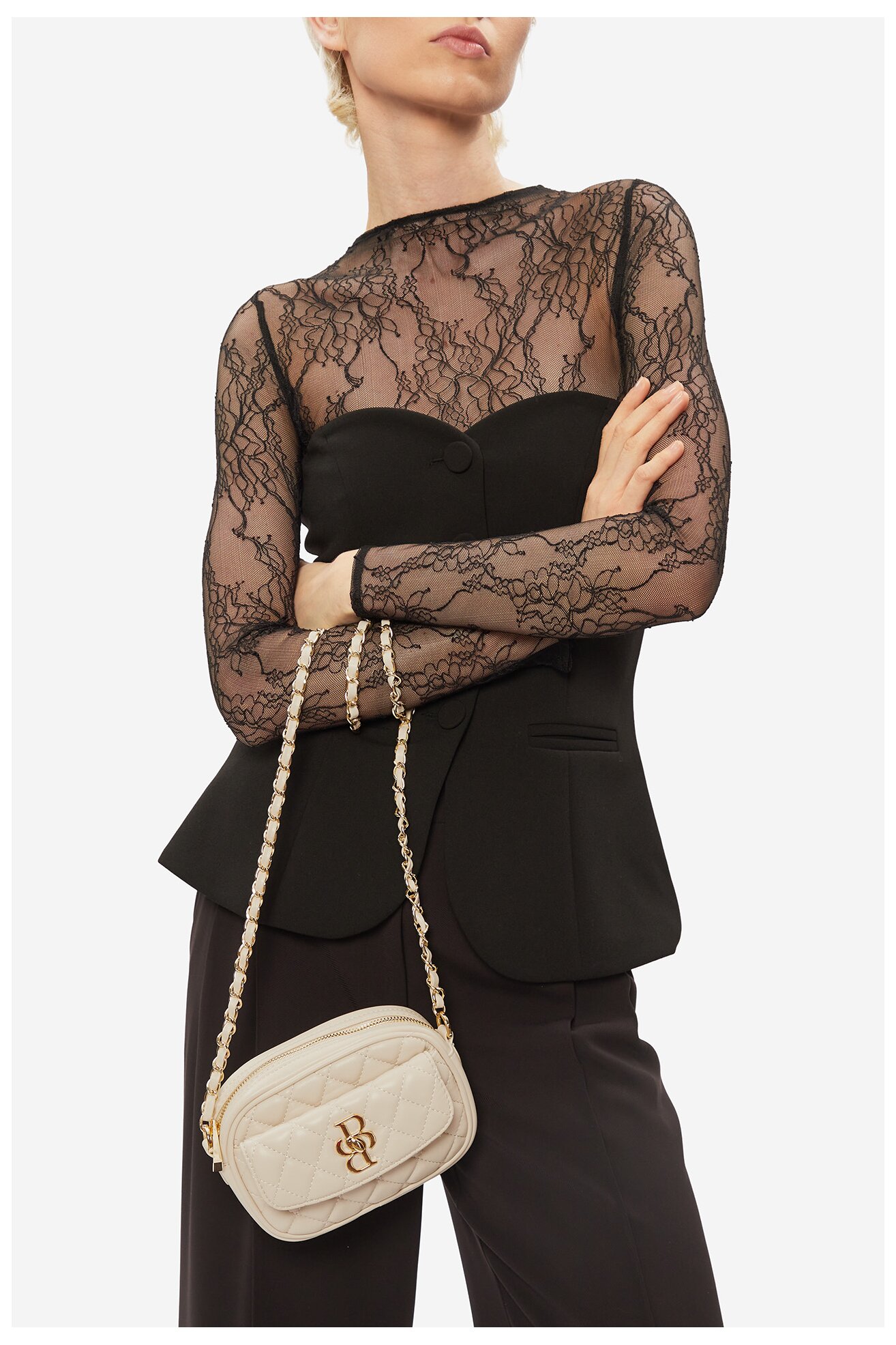 Kézitáska Badura TYL00304. KRÉMSZÍNŰ