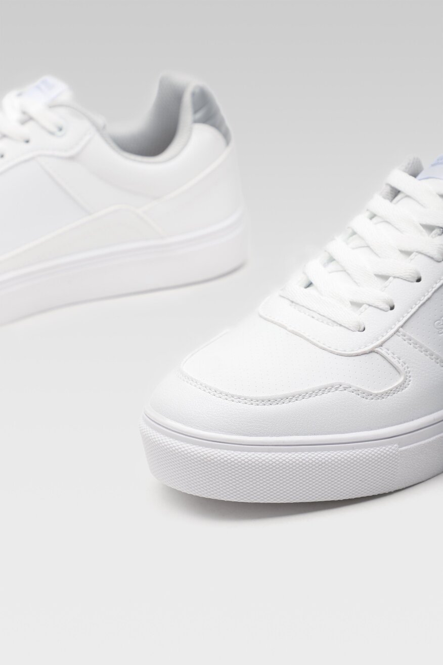 Sprandi - Obuwie sportowe pastelowe białe - 5903698899336