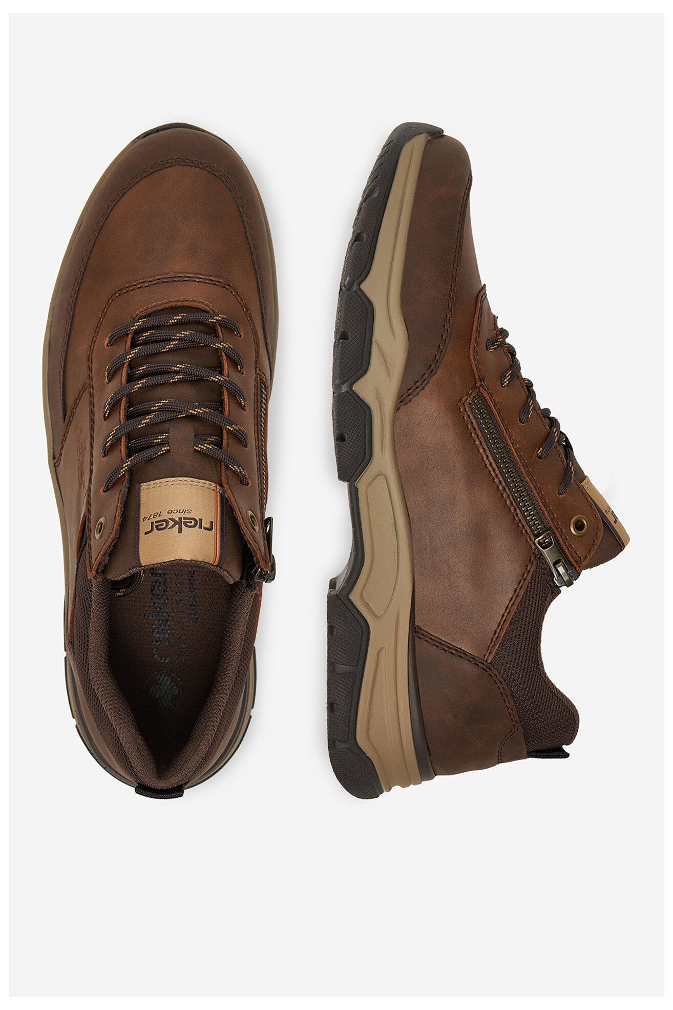 Półbuty Rieker 31205-22 Brązowy