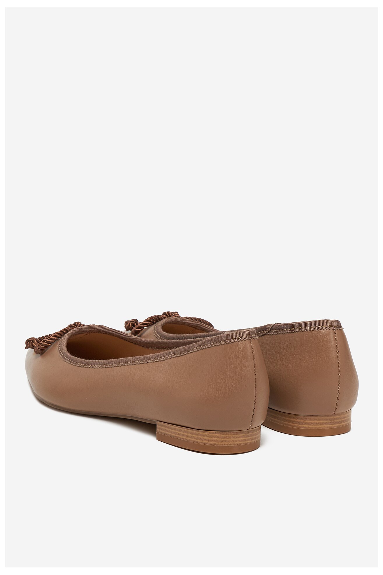 Baleriny Sergio Bardi WFA1572-29Z-SB Beżowy ciemny