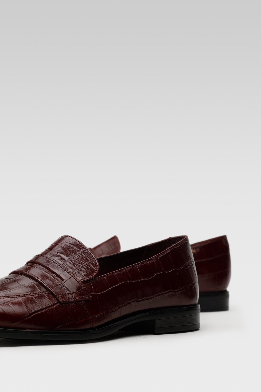 
                Lasocki - Skórzane mokasyny ze zwierzęcym motywem - 5903698935874