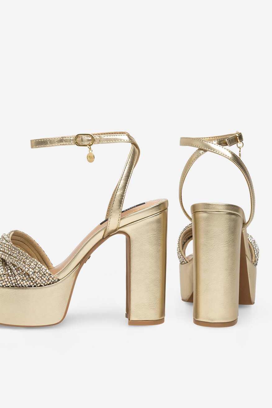 Sandály NINE WEST ZLATÁ - 5905588592594