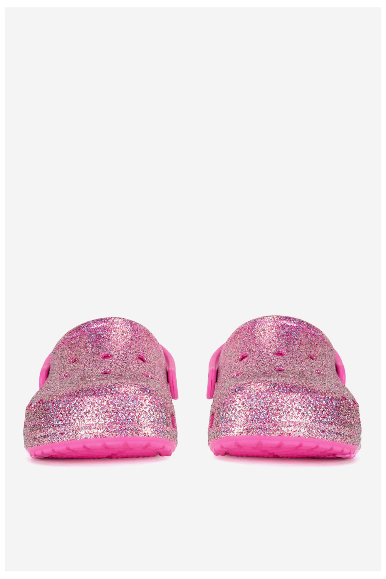 Klapki basenowe Crocs C-BAYA GLITTER CLOG T 207014-7AA Różowy