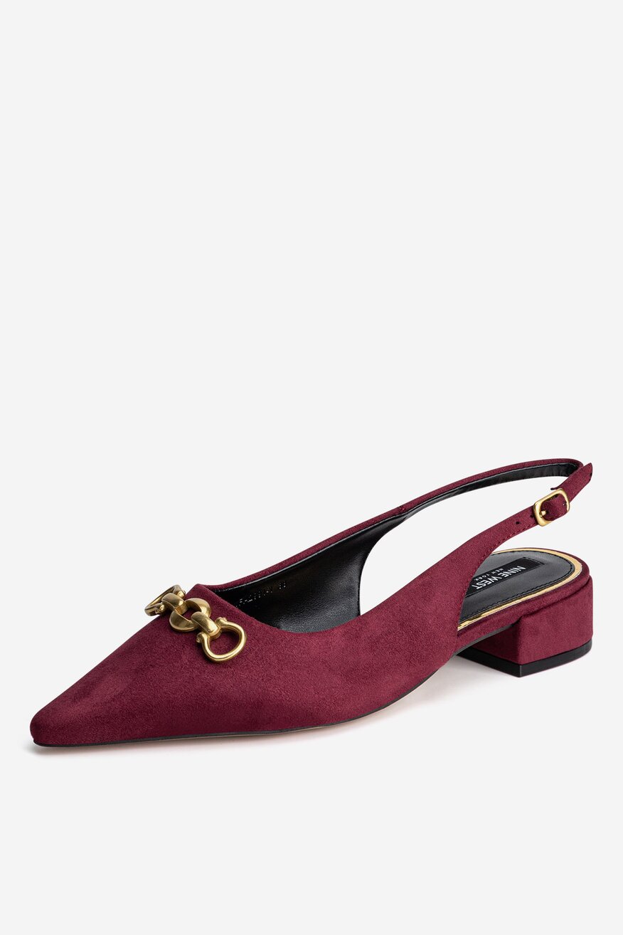 
                NINE WEST - Baleriny z odkrytą piętą - 5905588889748