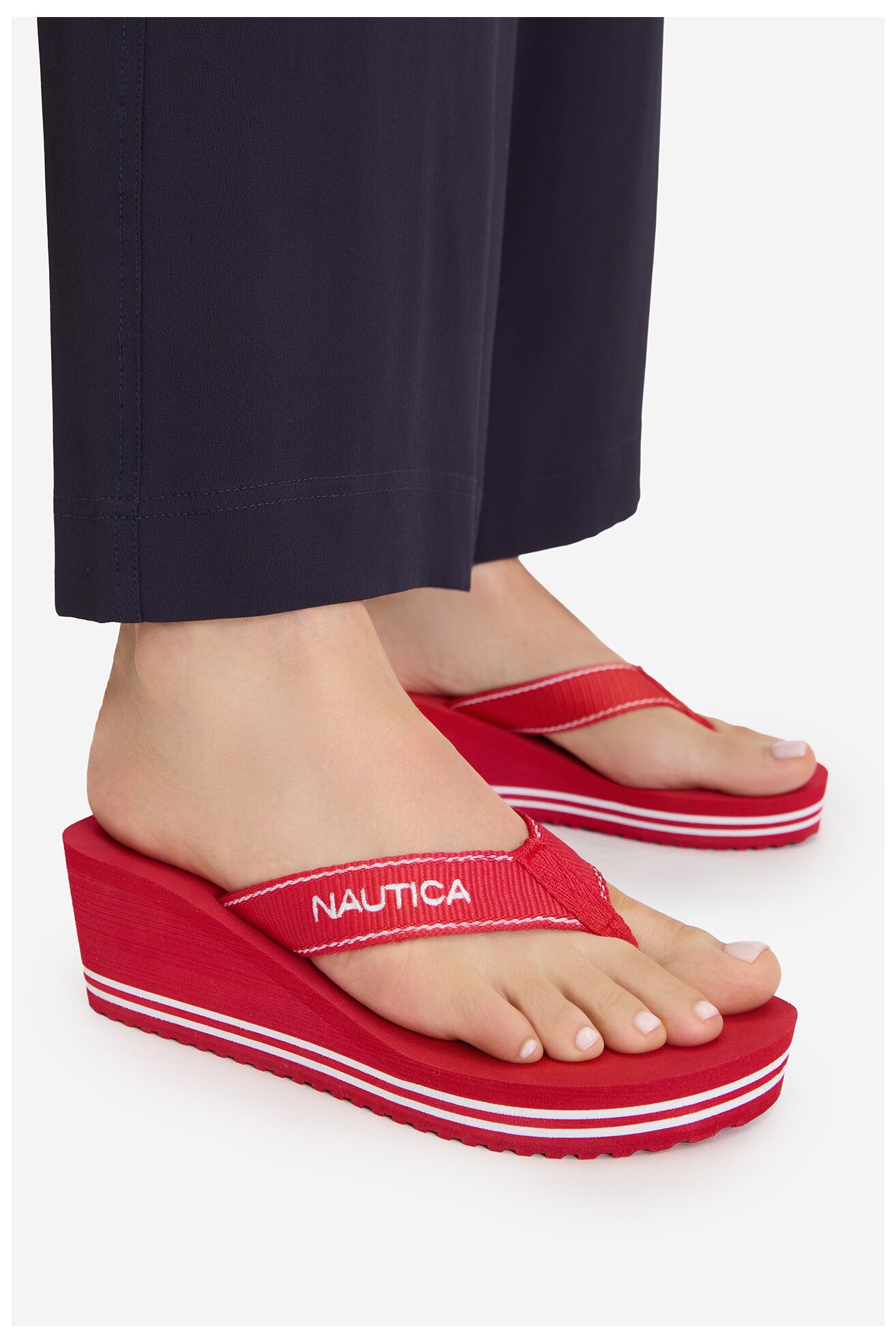 Klapki NAUTICA CEO-808457 Czerwony