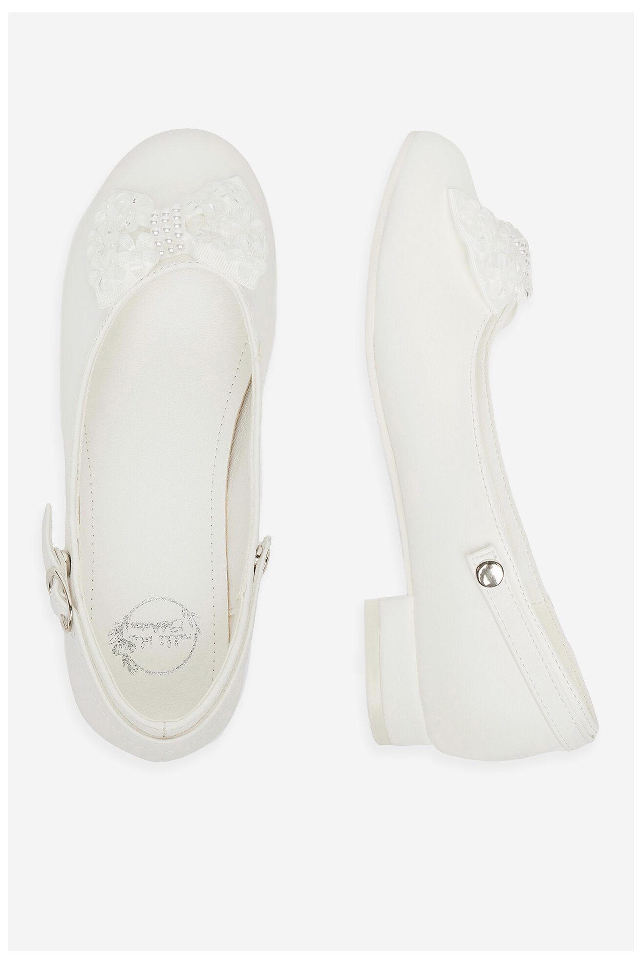 Baleriny Nelli Blu CS23120-06 Biały