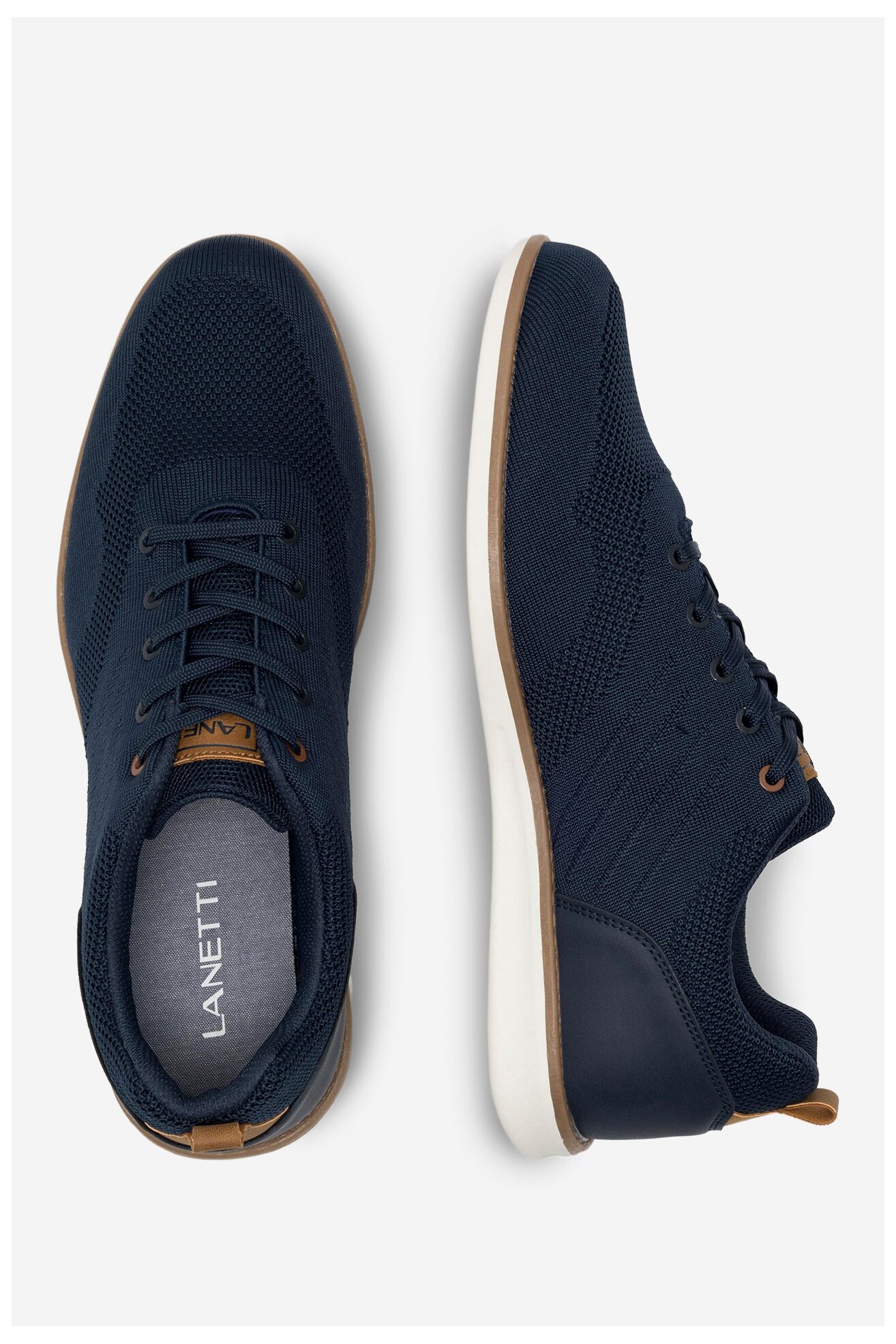 Pantofi casual Lanetti MP07-02108-01 BLEUMARIN