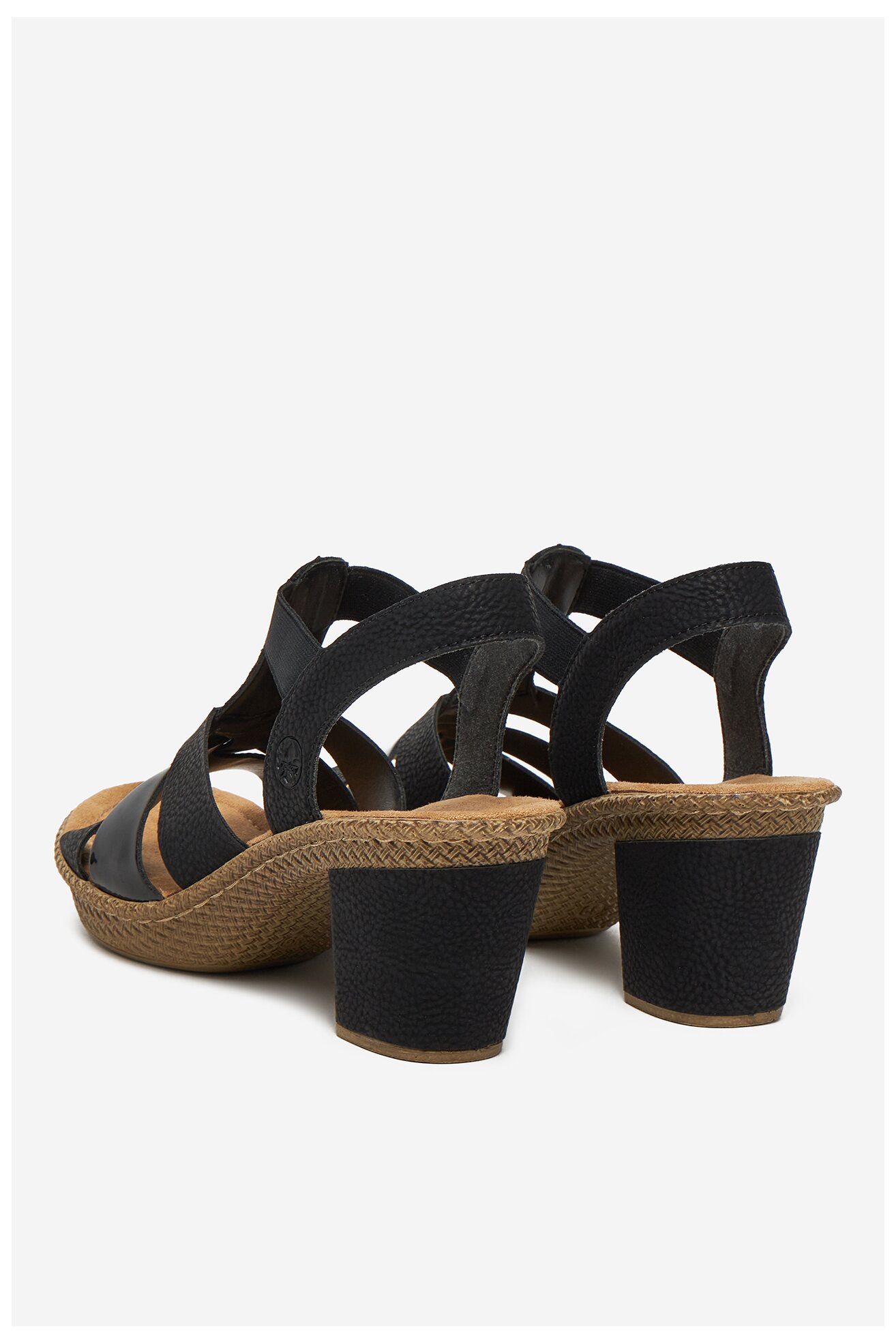 Szandál Rieker 665K3-00 FEKETE