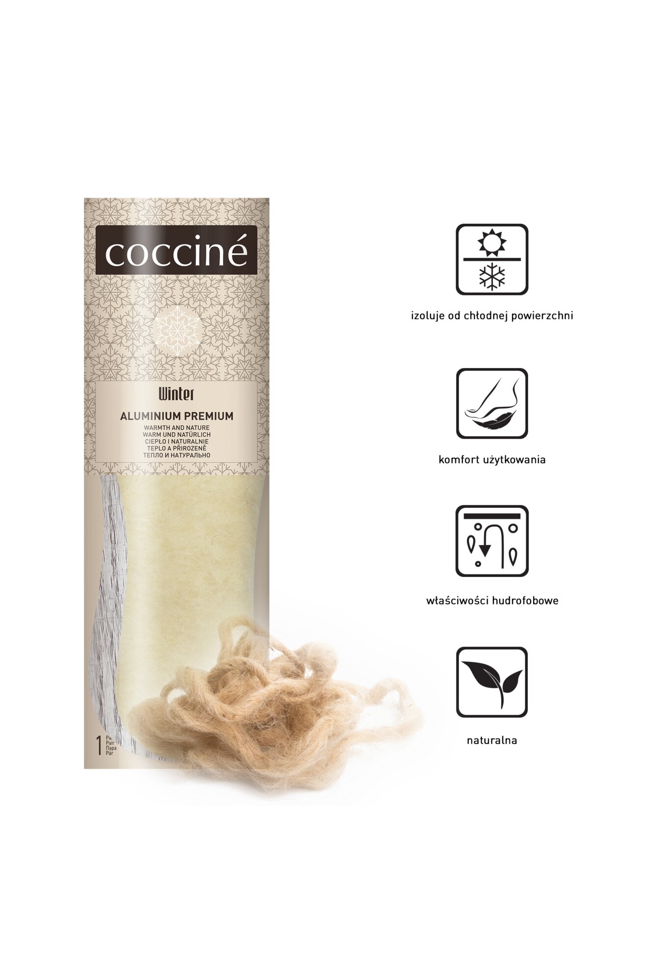 Wkładki do obuwia Coccine ALUMINIUM PREMIUM 43-44/NG, ALUMINIUM PREMIUM 45-46/NG -