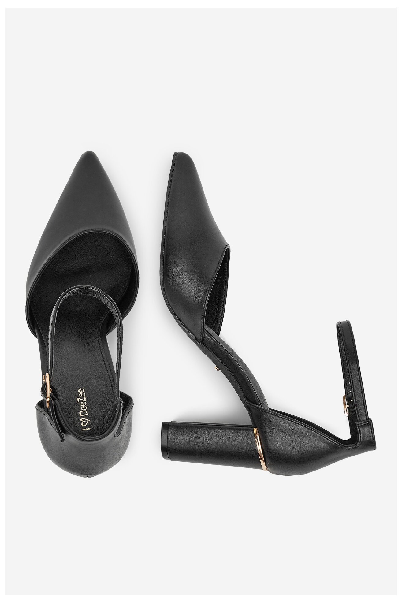 Czółenka DeeZee LWXH916-4 Czarny