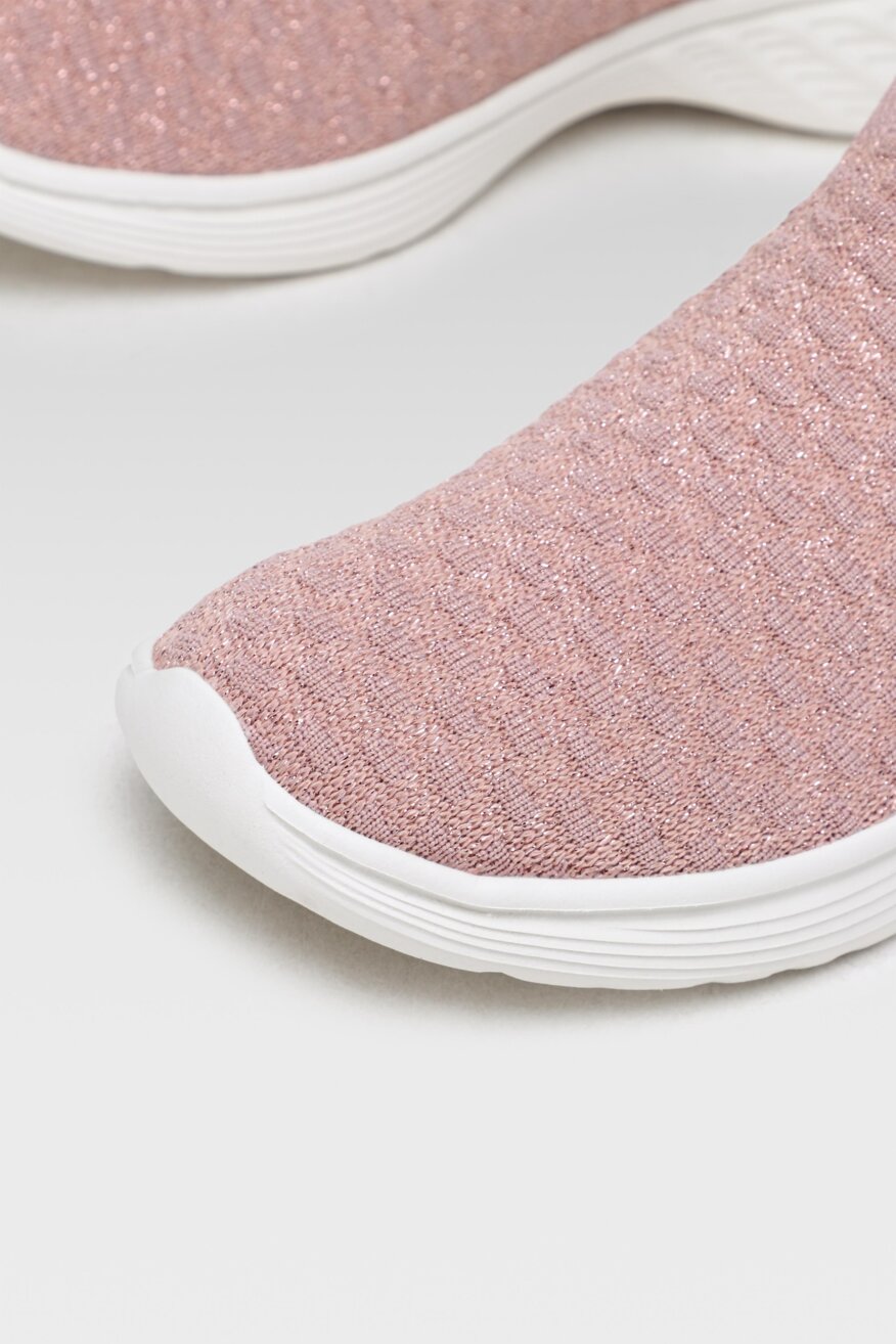 
                Skechers - Obuwie sportowe różowe sznurowane - 5903698285146