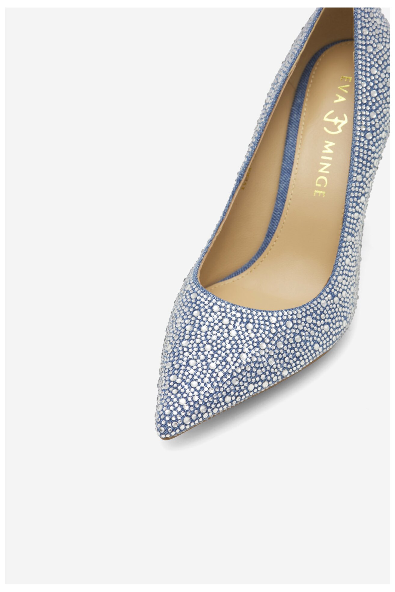 Czółenka EVA MINGE IVERA-V1360-18-3 Jeansowy