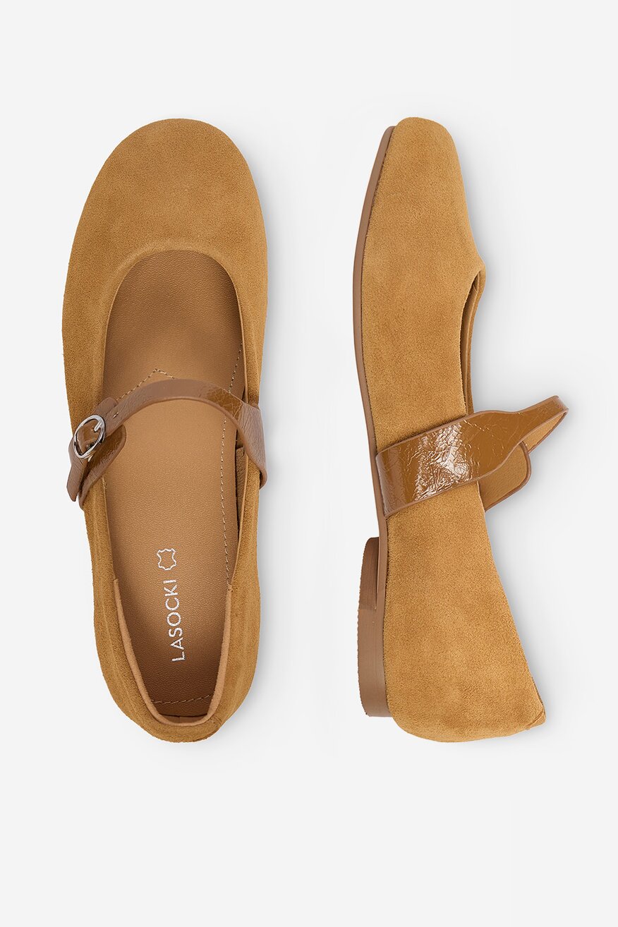 
                Lasocki - Baleriny skórzane - 5906751634837