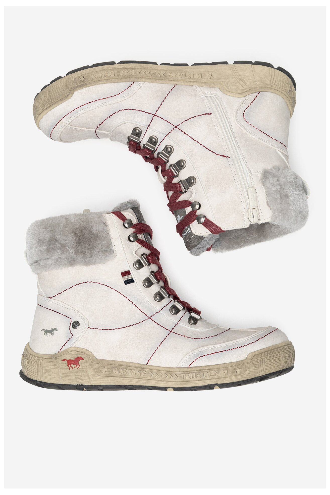 Боти Mustang 1290-607 БЯЛ