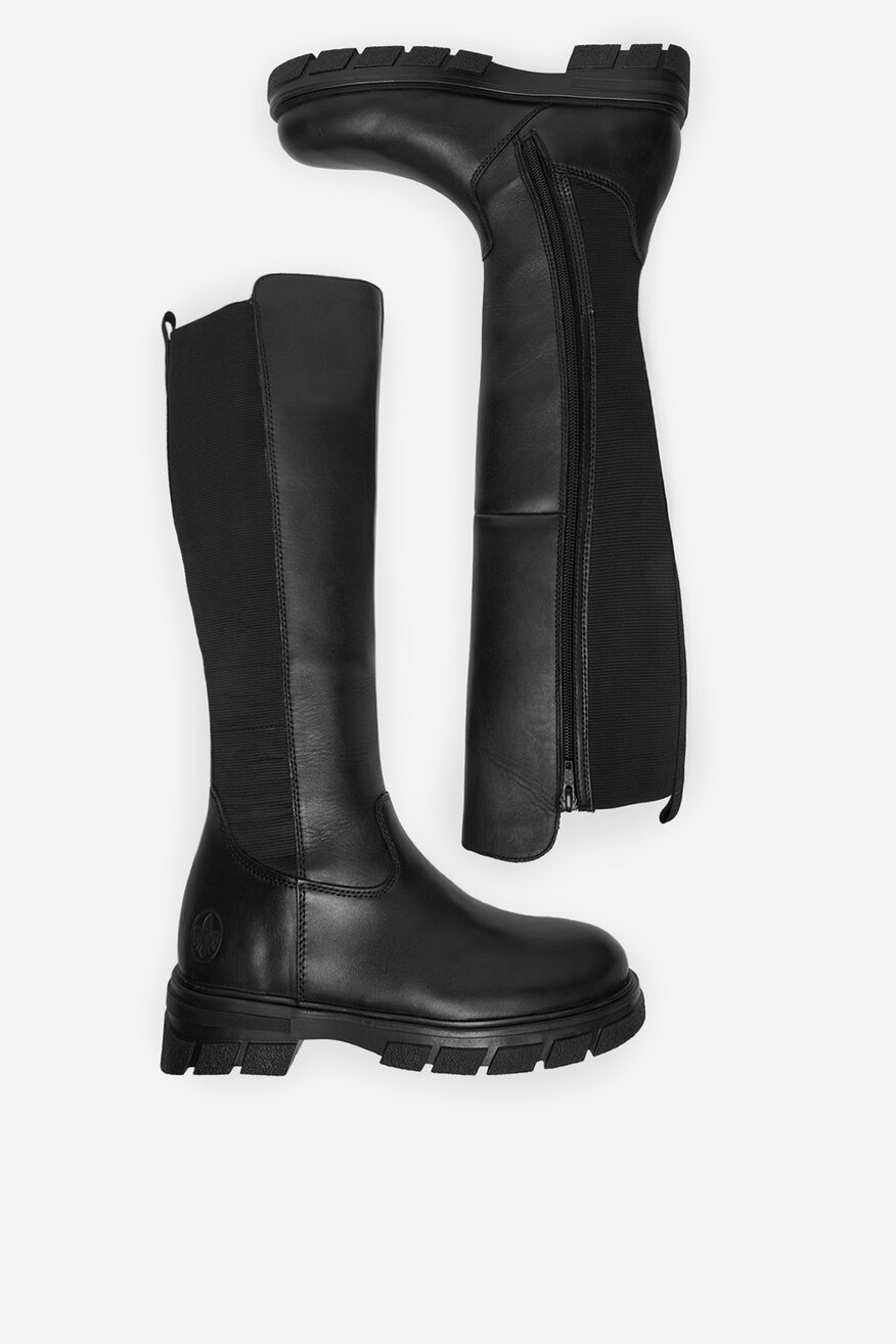 Rieker - Kozaki skórzane ocieplane - 2230085558198