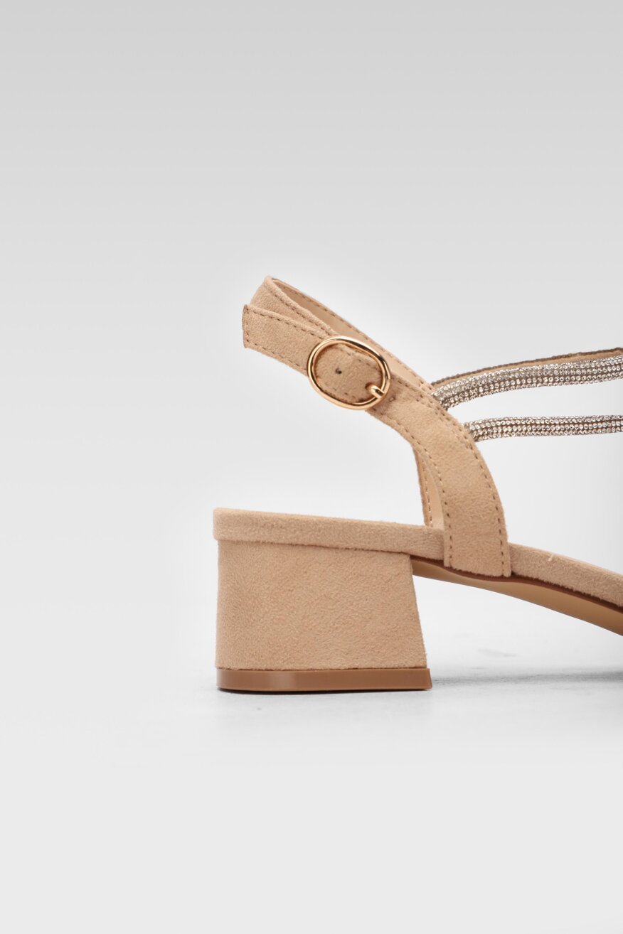 
                Jenny Fairy - Sandały na obcasie z aplikacją - 5903698685175