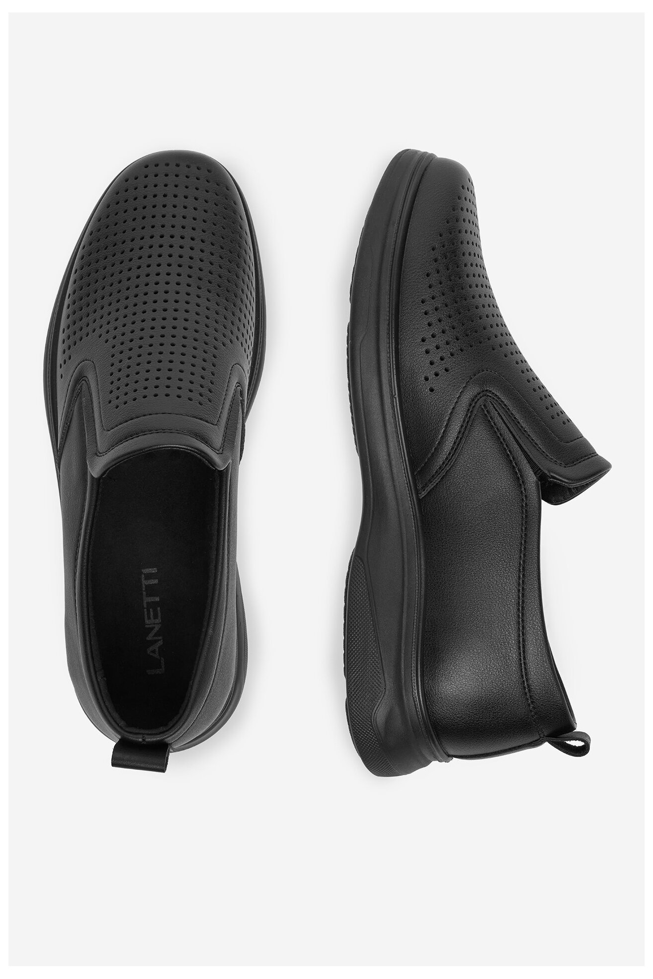 Półbuty Lanetti MSS20518-05 Czarny