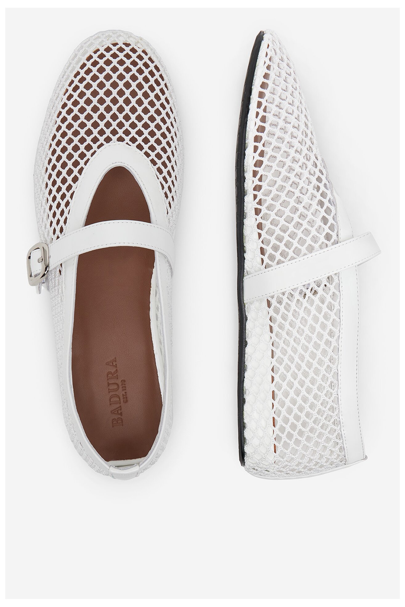 Baleriny Badura MIMOSA-SLT-24067P-52 Biały