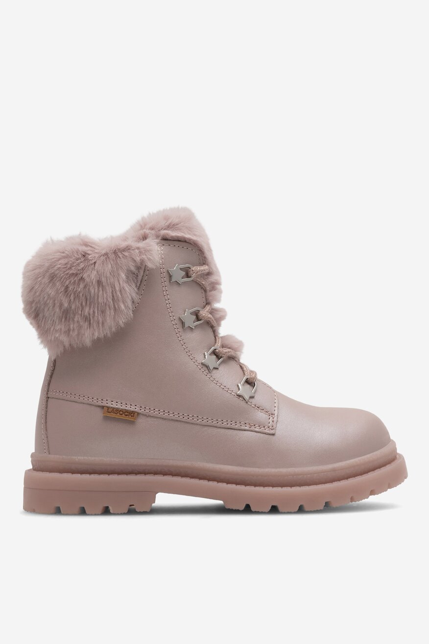 Šněrovací vyšší obuv Lasocki Kids SVĚTLE RŮŽOVÁ - 5904862932842