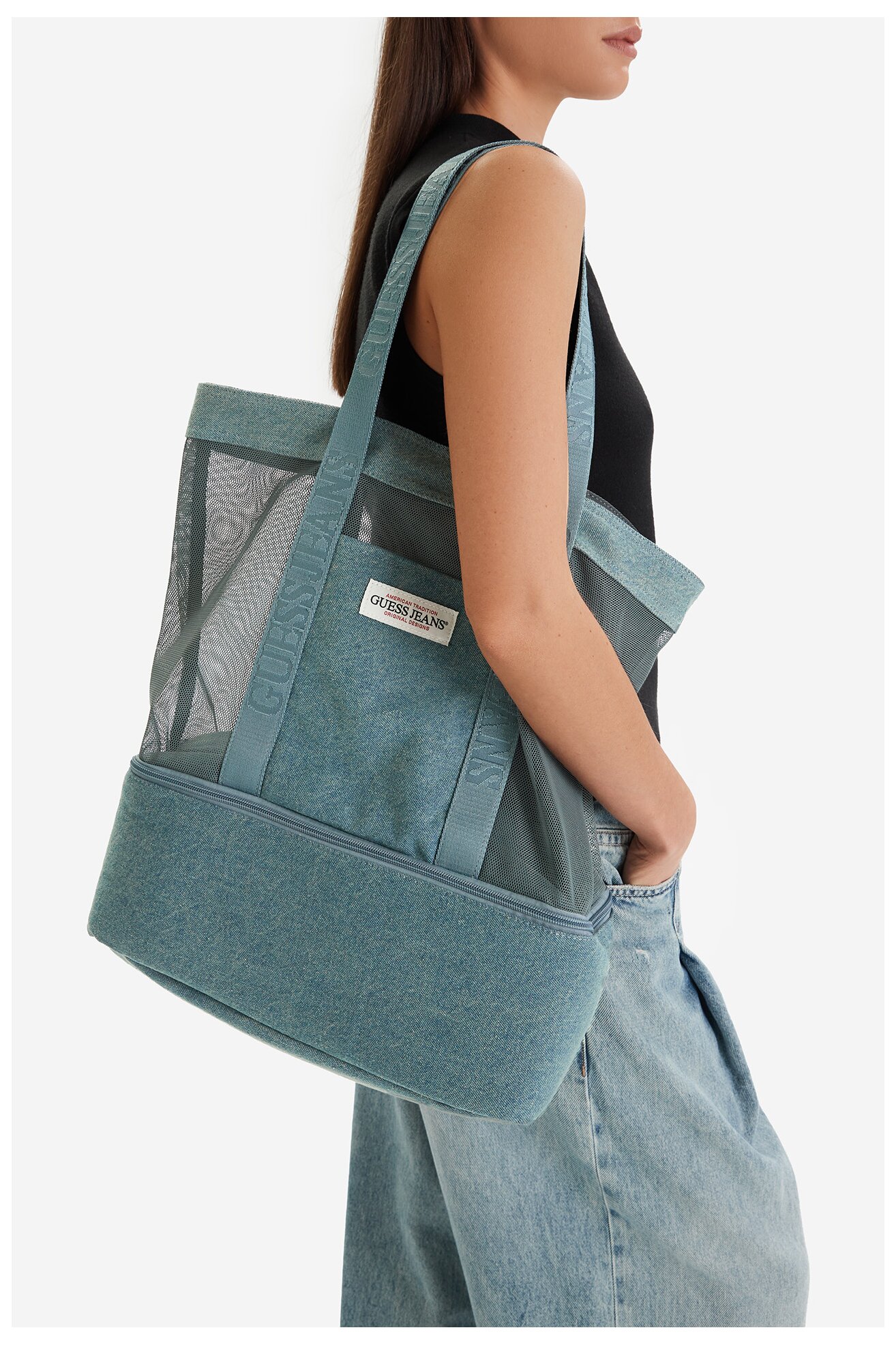 Torebka GUESS JEANS CWBEO-GUESS-M-004-09 Jeansowy