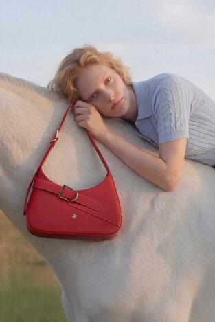 Сумка З Ремінцем Beverly Hills Polo Club CEO-BHPC-C-018-09 ЧЕРВОНИЙ