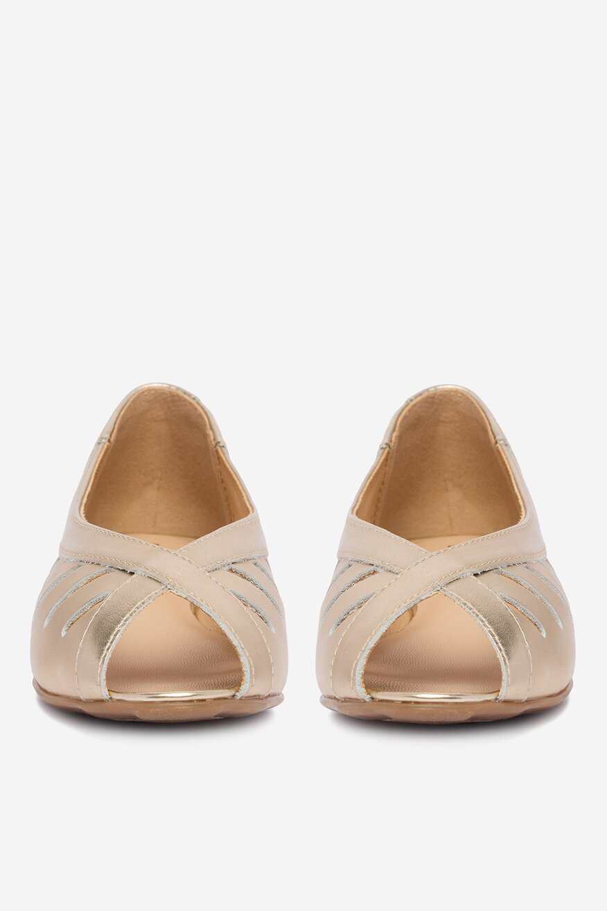 
                Lasocki - Baleriny skórzane - 5906751855881