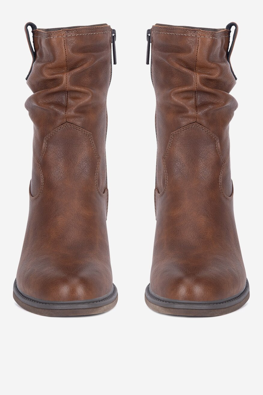 
                Mustang - Botki ocieplane na słupku - 5905588859659