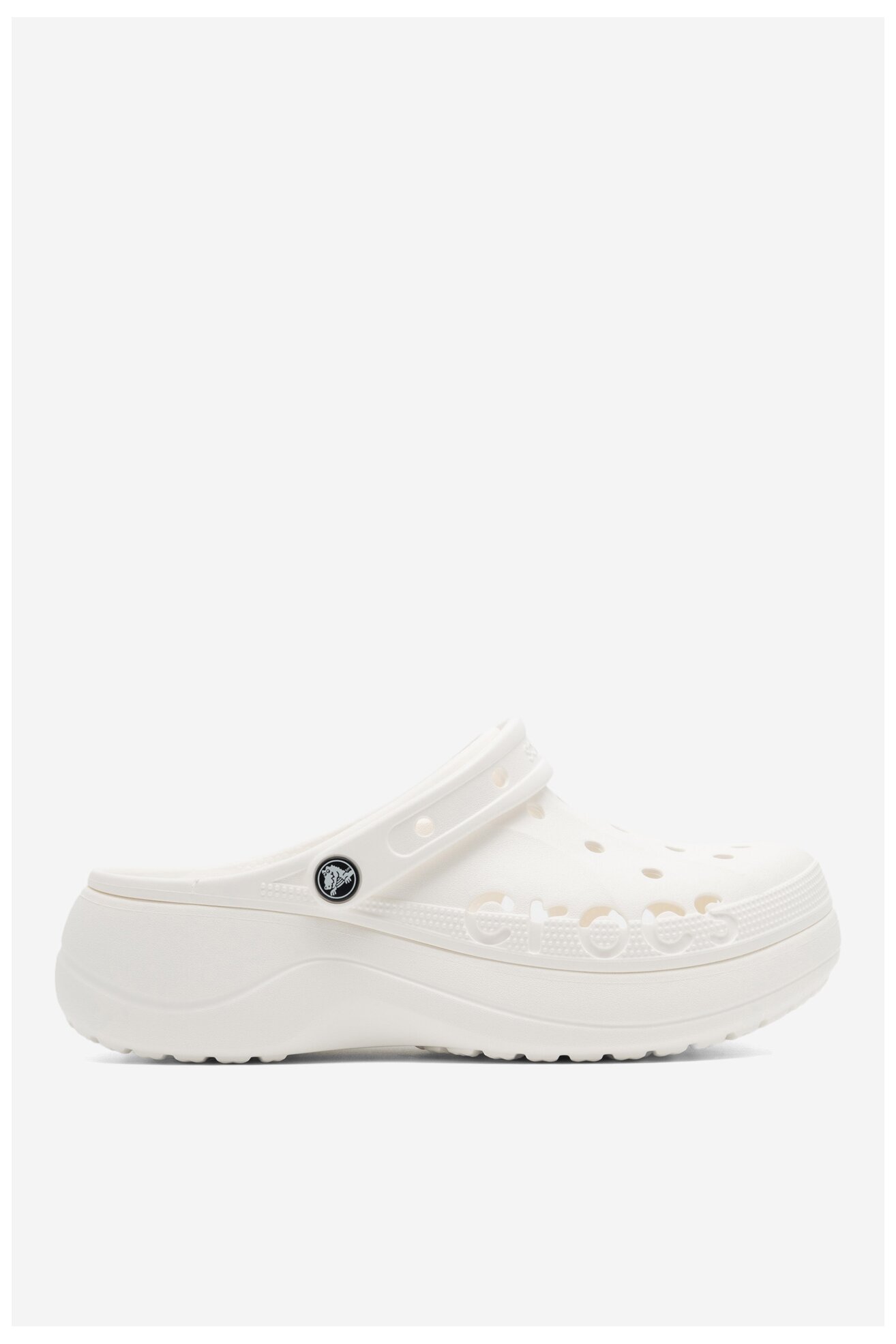 Klapki basenowe Crocs BAYA PLATFORM CLOG 208186-100 Biały