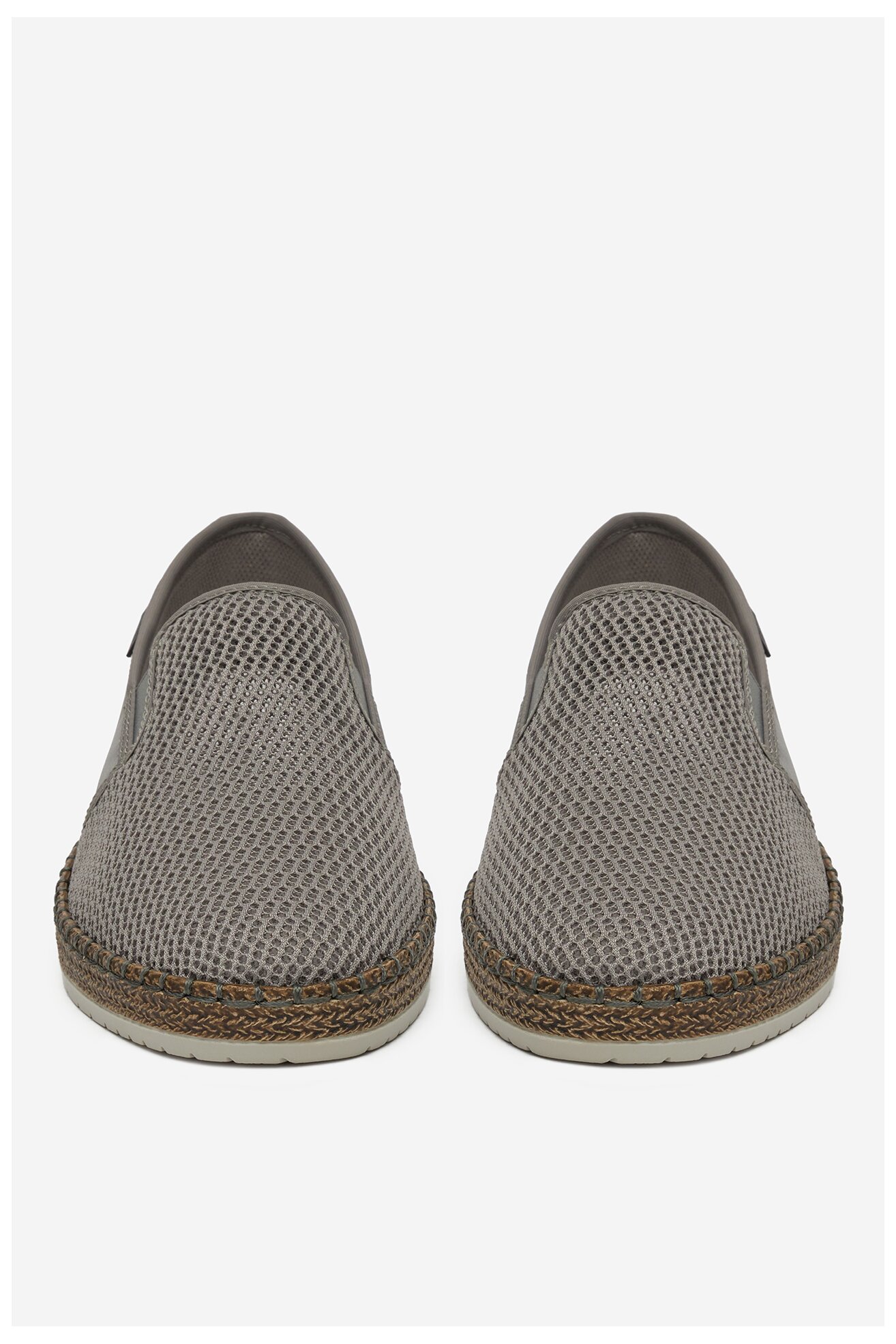 Espadryle Rieker B5265-43 Szary ciemny