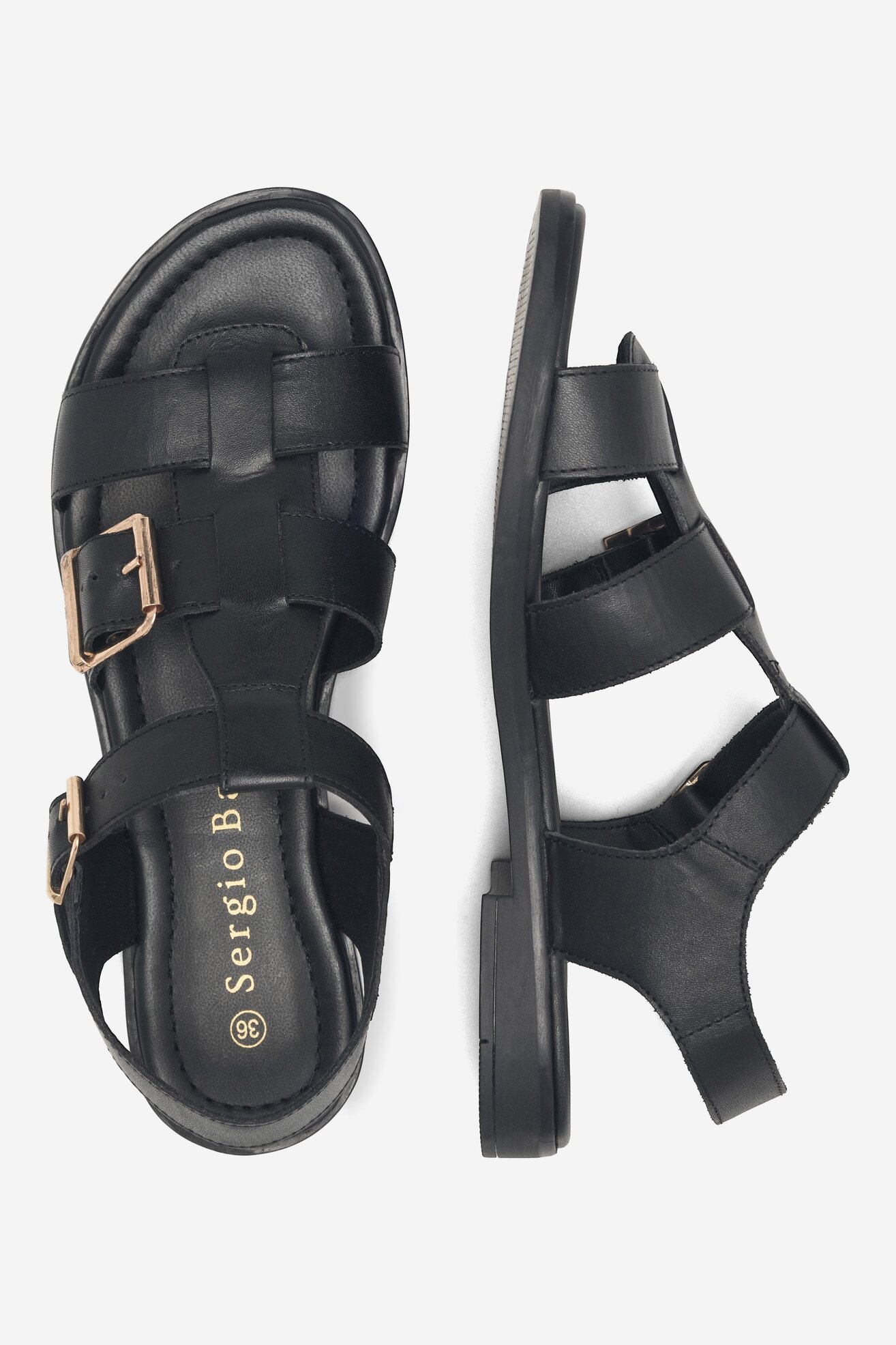 Sandały Sergio Bardi WI16-B1034-03SB Czarny