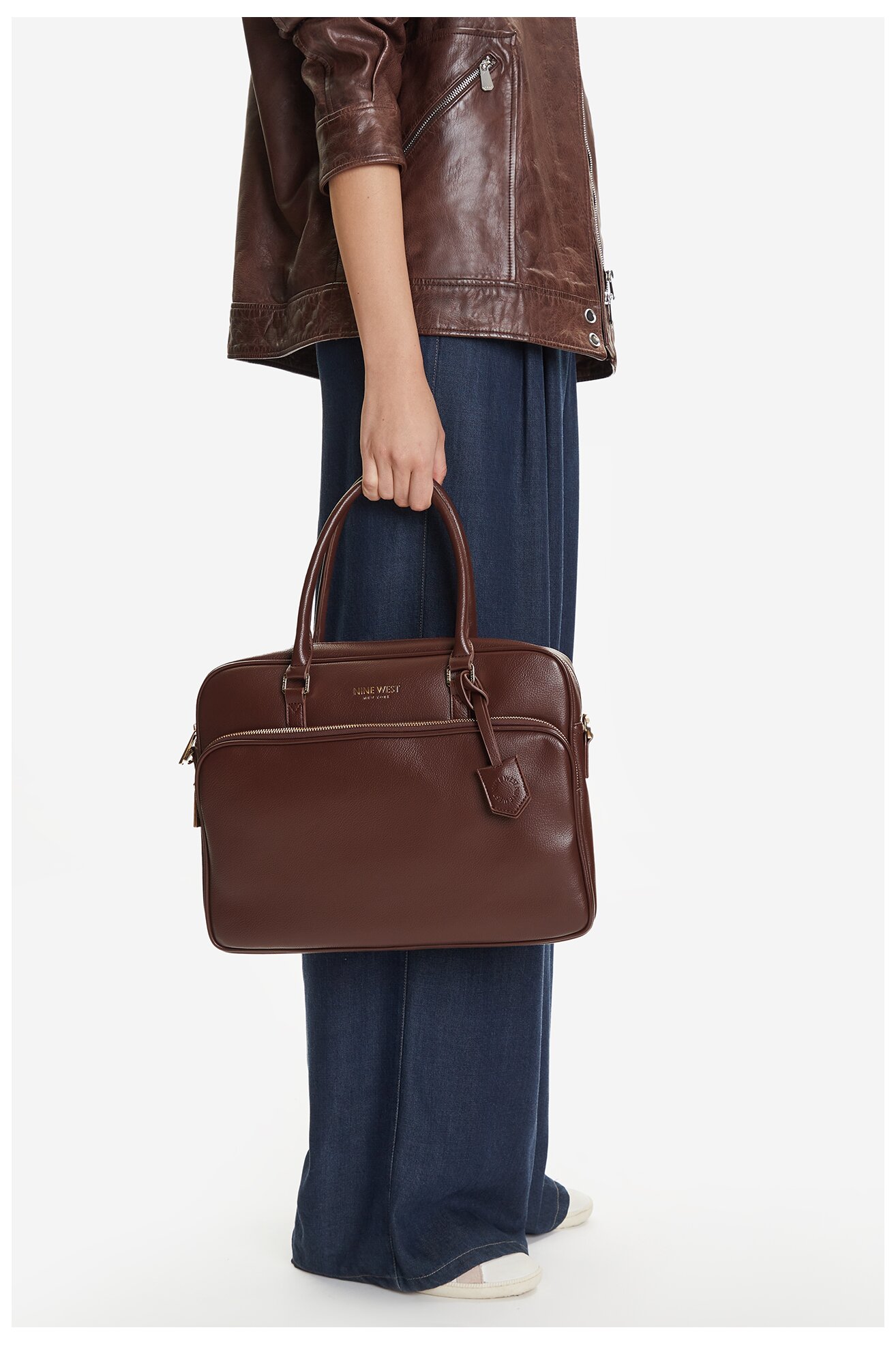 Kézitáska NINE WEST CEO-EMMA-LA482-2847 SÖTÉTBARNA