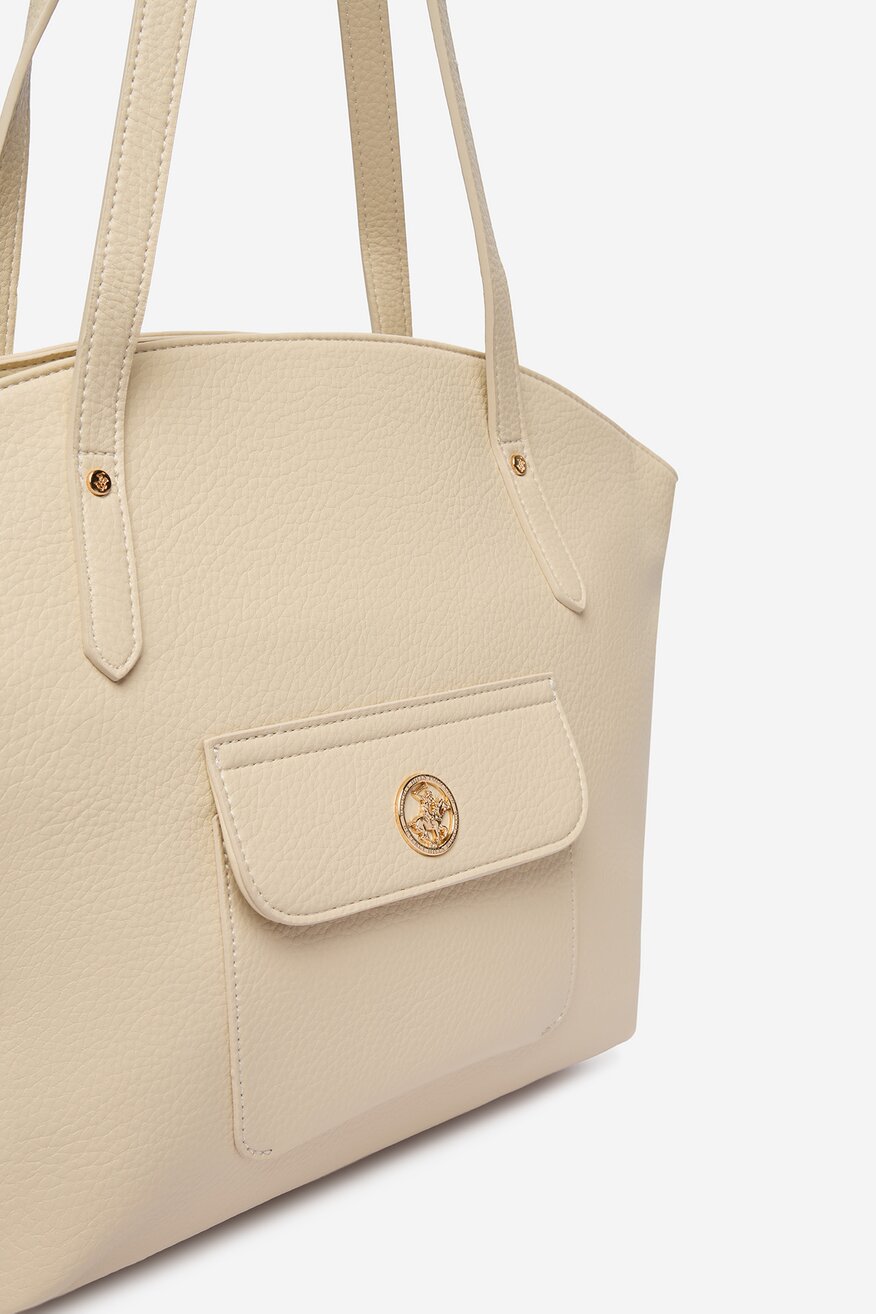Дамска чанта Beverly Hills Polo Club СЛОНОВА КОСТ - 5906751599433