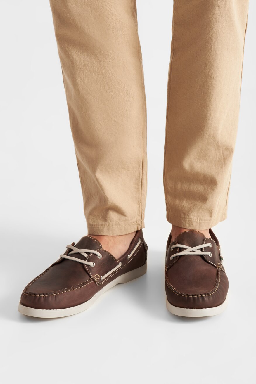 
                Gino Rossi - Skórzane półbuty brązowe - 5904862872483