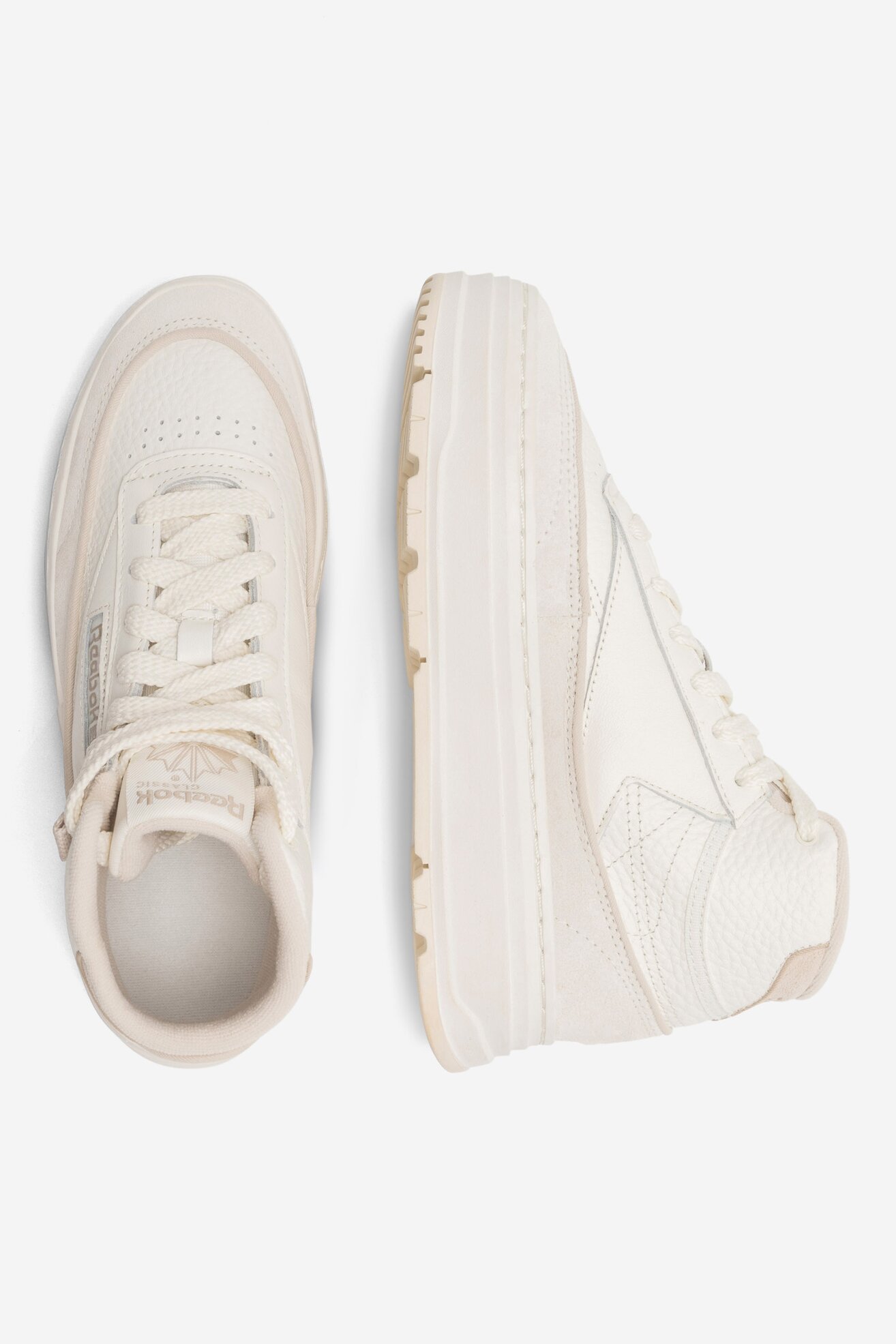 Sneakers Reebok Club C Geo Mid GY8781 Kremowy