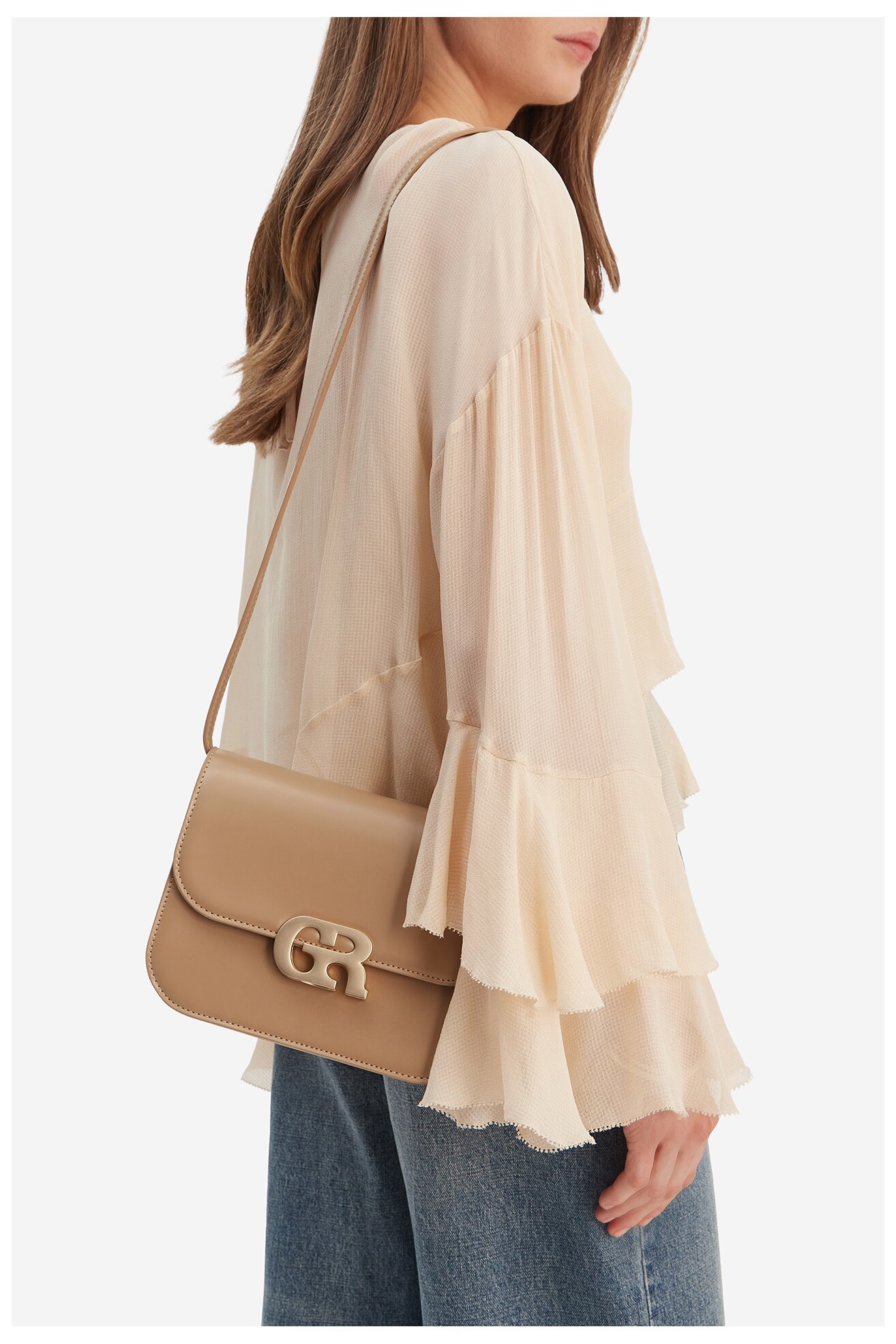 Сумка З Ремінцем Gino Rossi EO-EQ44A БЕЖЕВИЙ