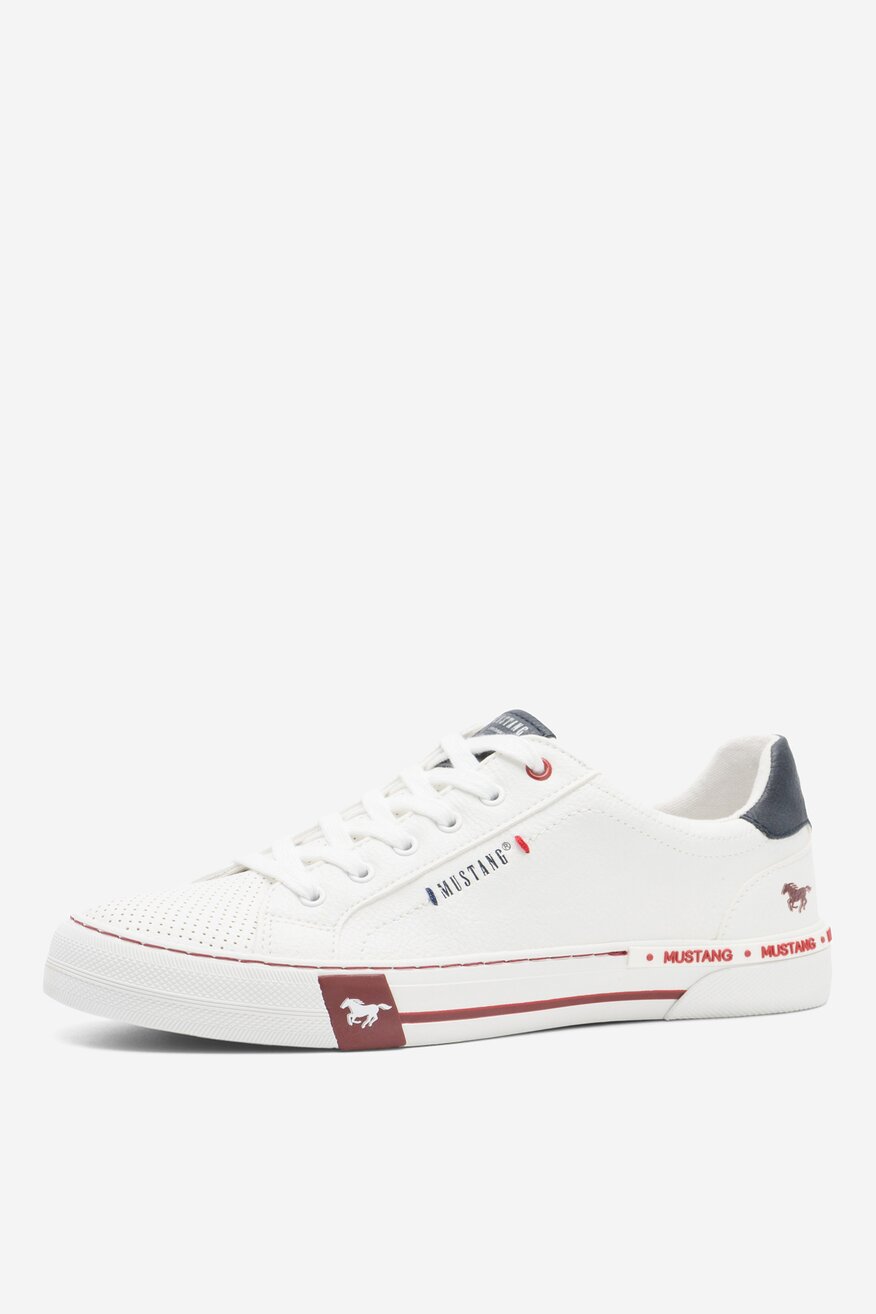Mustang - Półbuty białe - 5904862666020