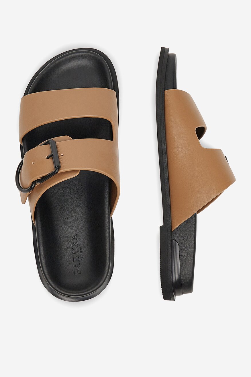 Джапанки Badura ТЪМНОБЕЖОВ - 5903698181417