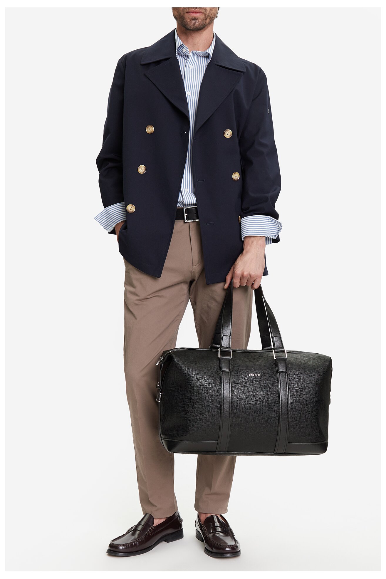 Férfi táska Gino Rossi C-GIN-L-001-08 FEKETE