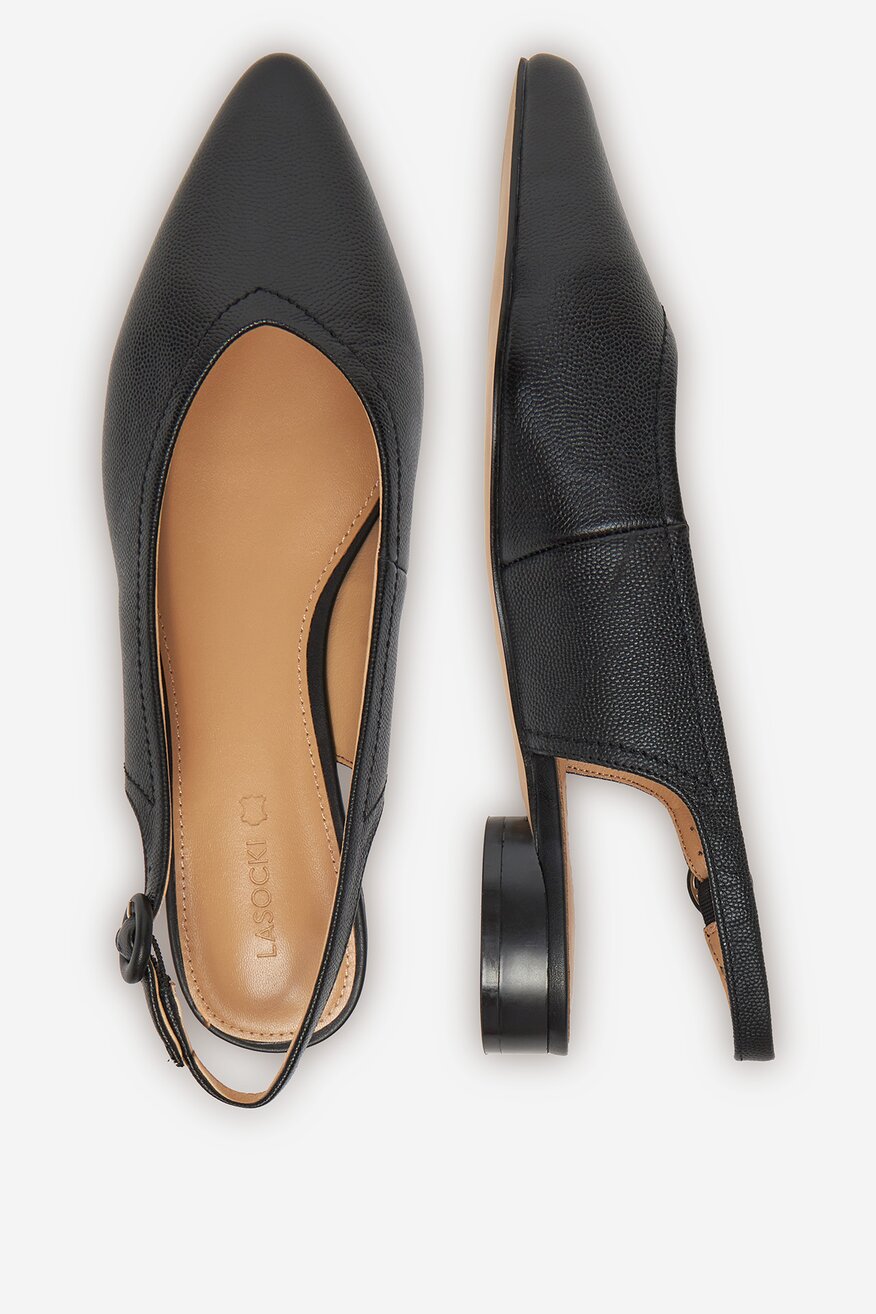 
                Lasocki - Baleriny skórzane - 5903698597096