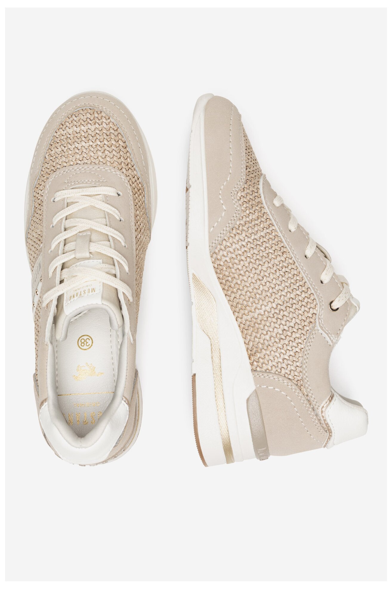 Sneakerși Mustang 1378-306 BEJ