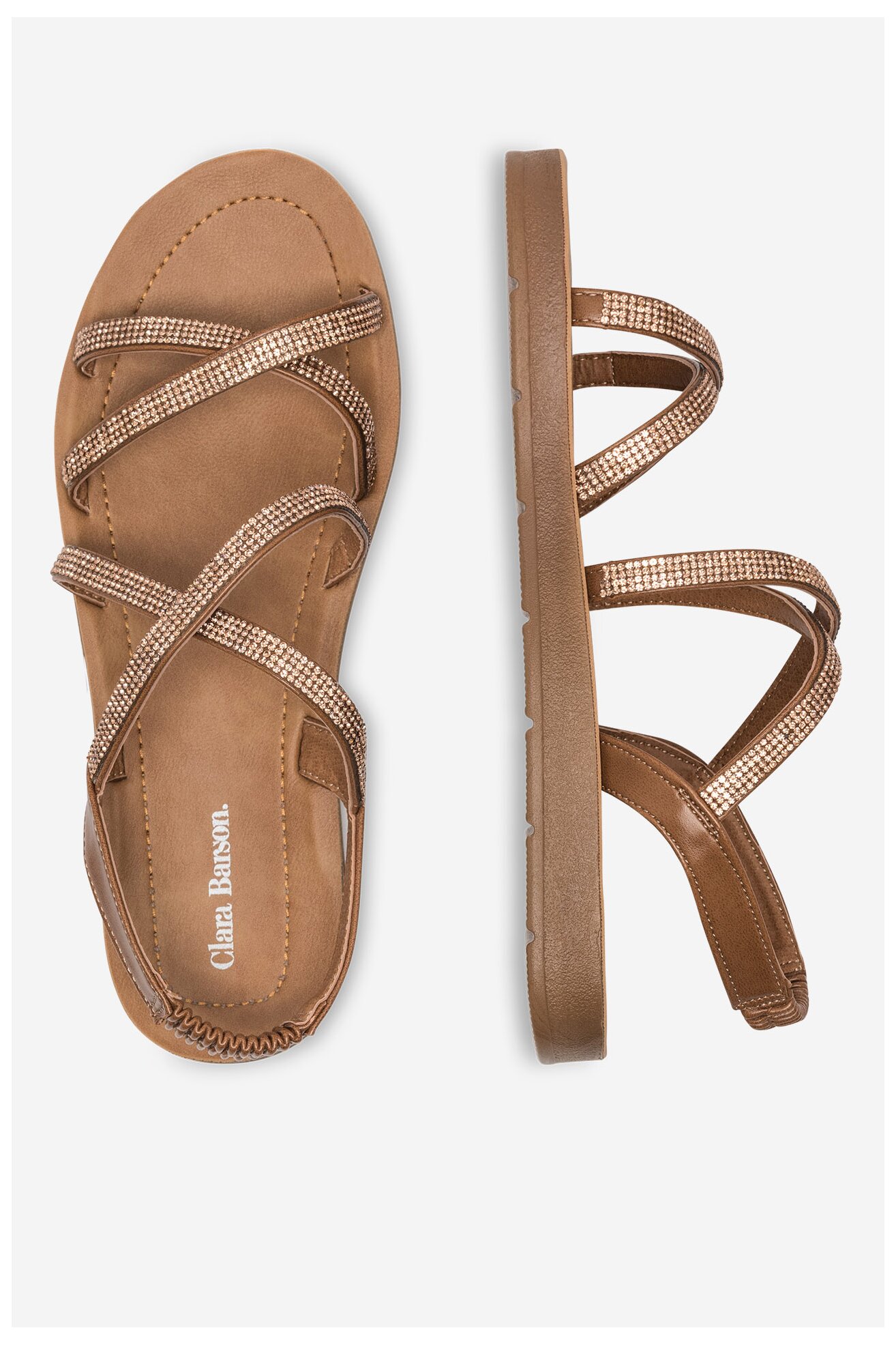 Sandały Clara Barson WSS20401-13 Brązowy jasny