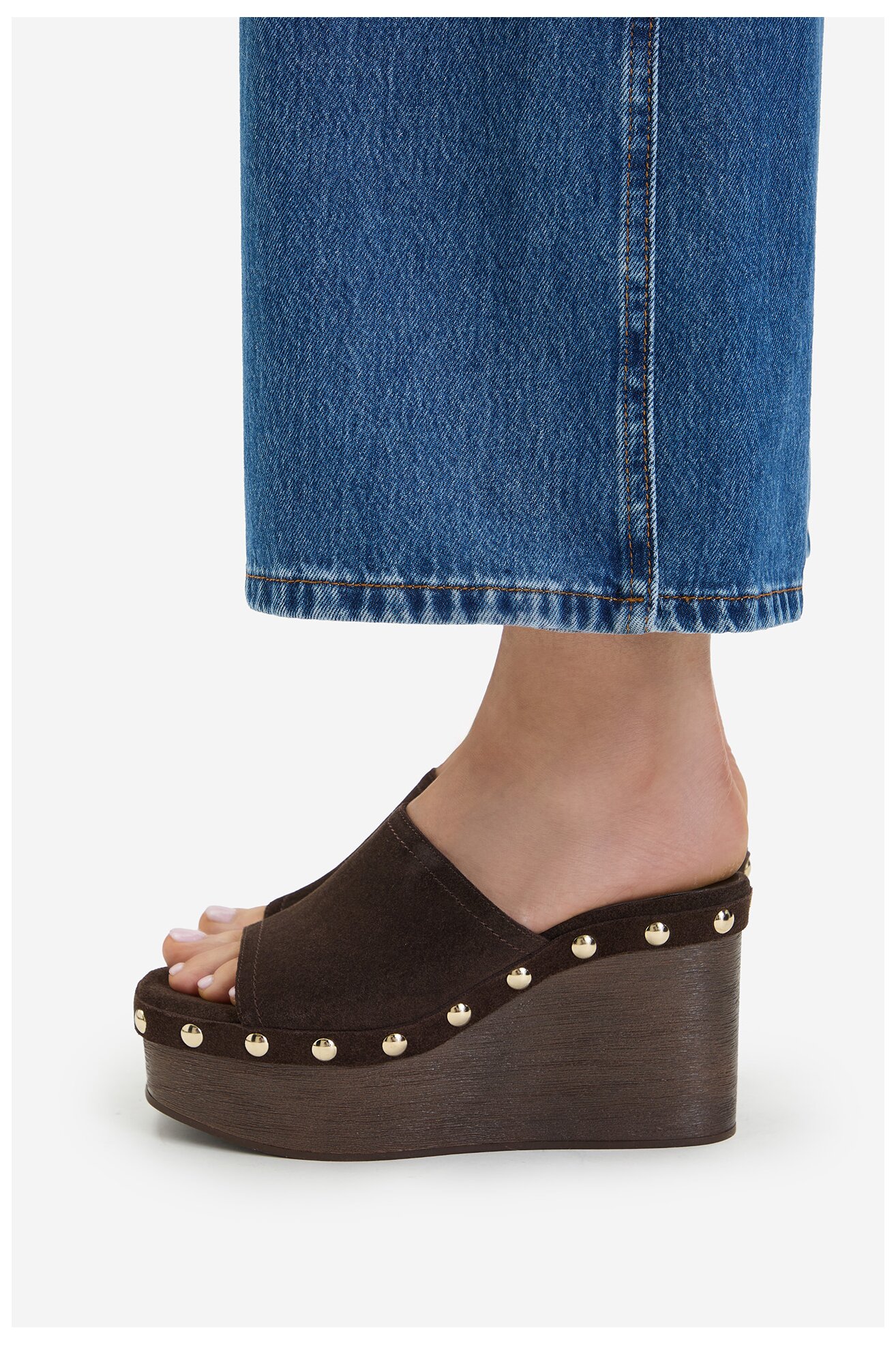 Klapki Gino Rossi EO-LZRL1347-2 Brązowy ciemny