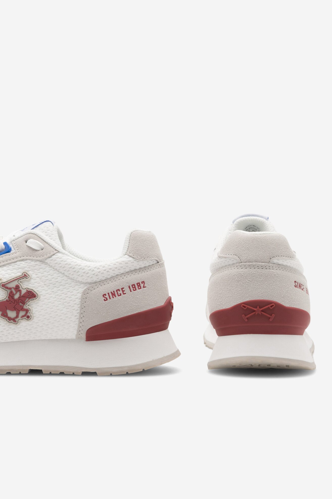 Sneakerși Beverly Hills Polo Club PATCH-01 ALB