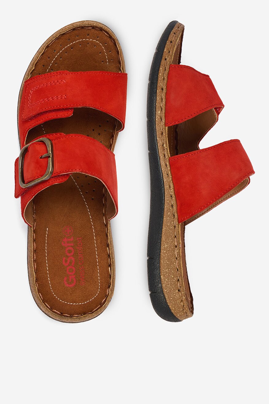 
                Go Soft - Klapki skórzane - 5906751950876