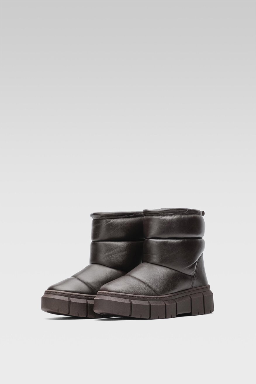 
                Lasocki - Skórzane botki brązowe - 5904862465722