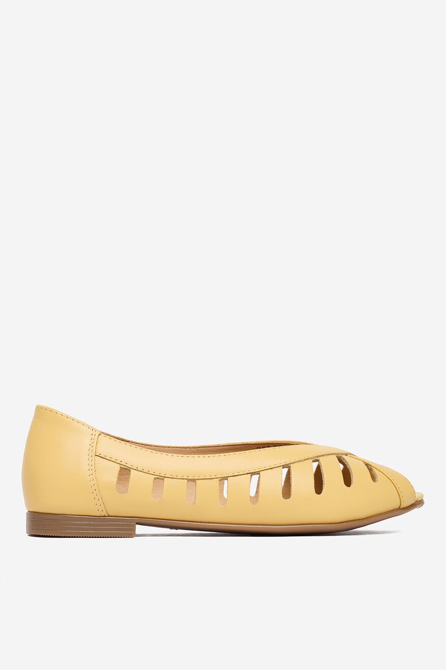 
                Lasocki - Baleriny skórzane - 5906751856079