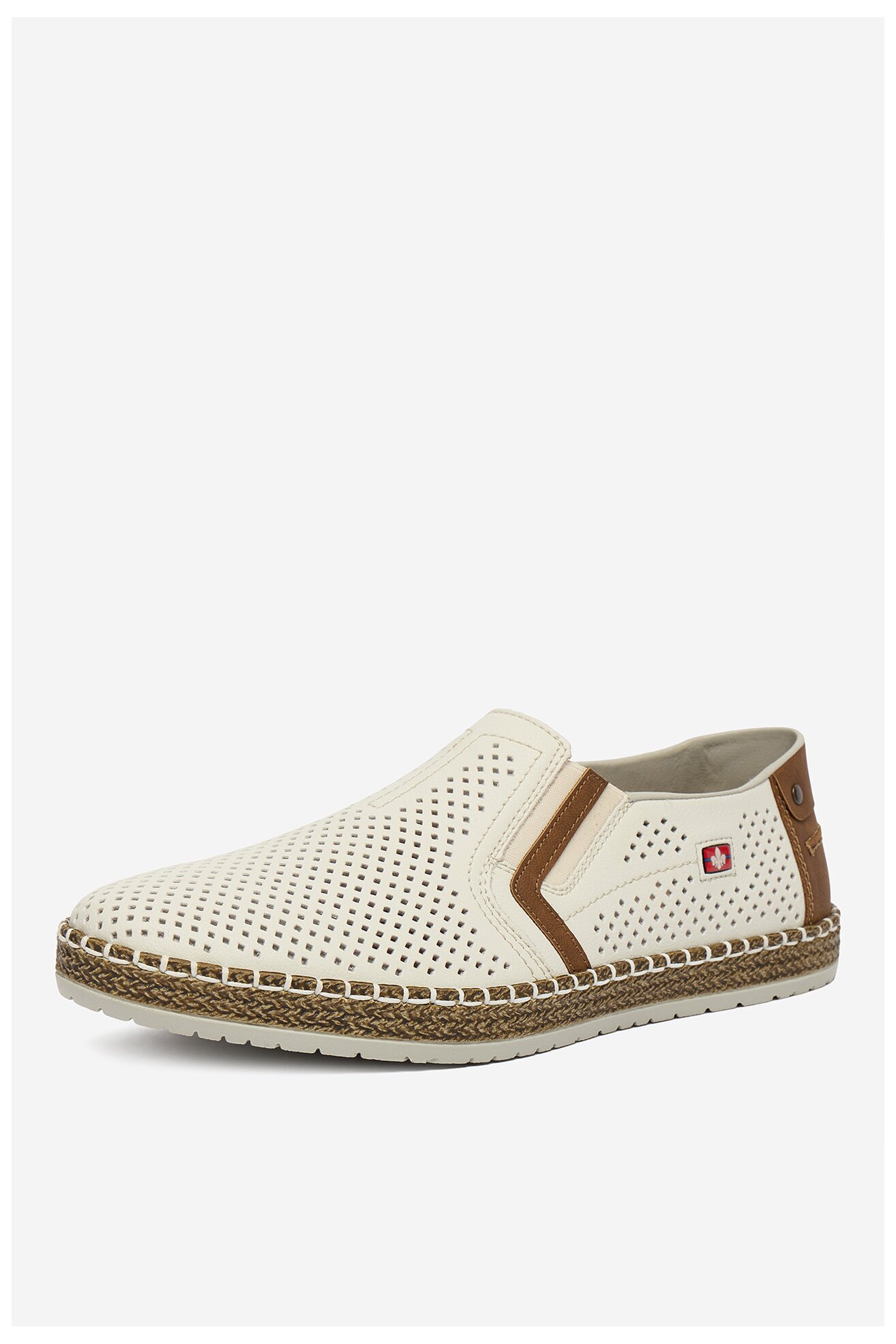 Półbuty Rieker CEO-B5297-80 Biały