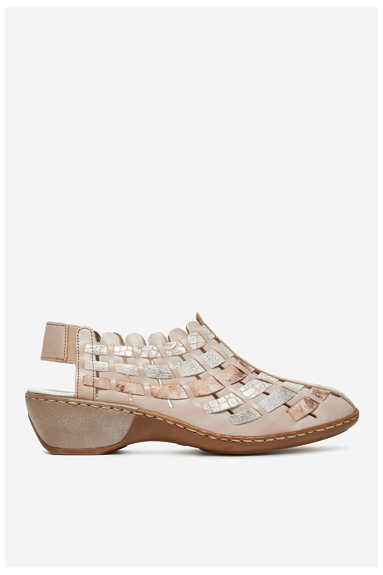 Sandały Rieker 47156-43 Beżowy ciemny