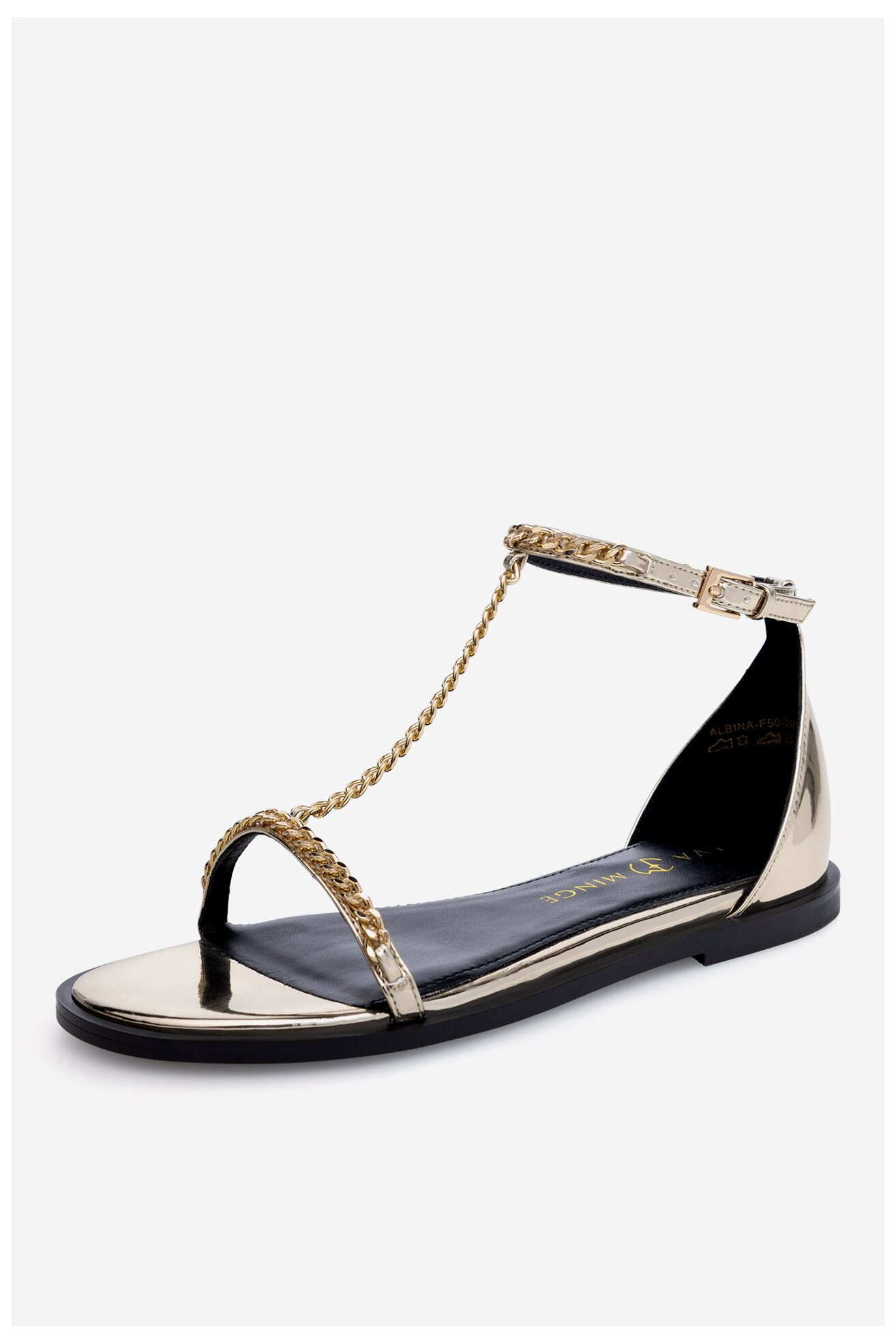 Сандали EVA MINGE ALBINA-F50-298-1 ЗЛАТИСТ