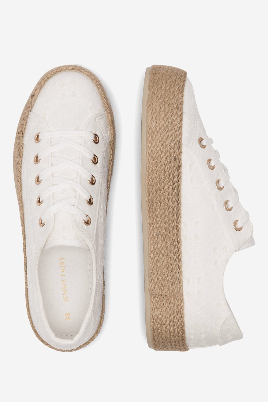 
                Eспадрили Jenny Fairy БЯЛ - 5905588534150